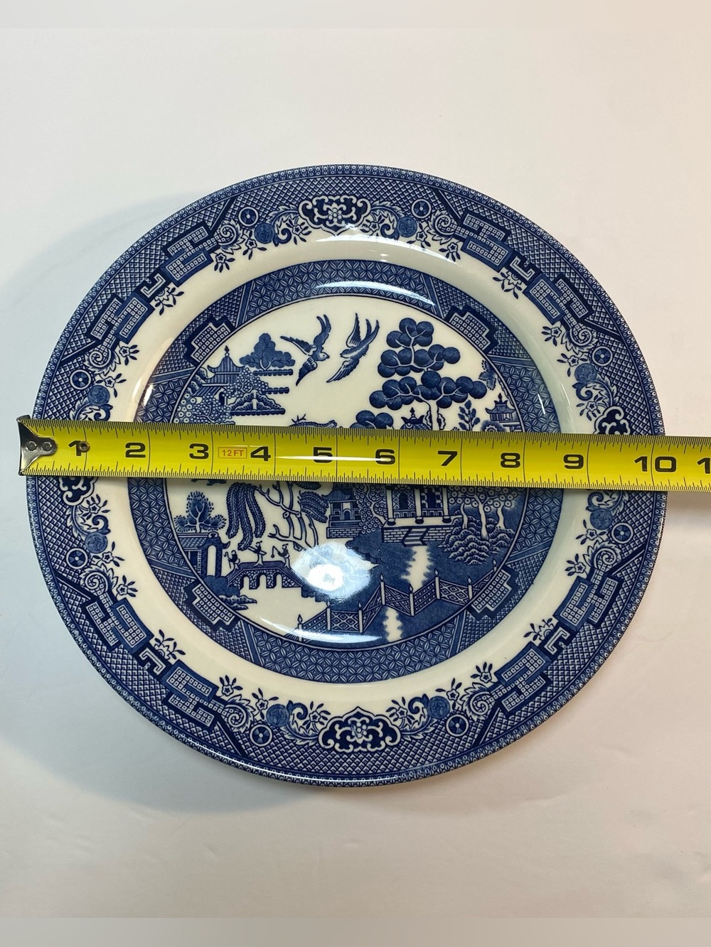 Vintage Churchill Blue Willow Set of 4 Dinner Plates 10.25” Made in England - Picture 4 of 7